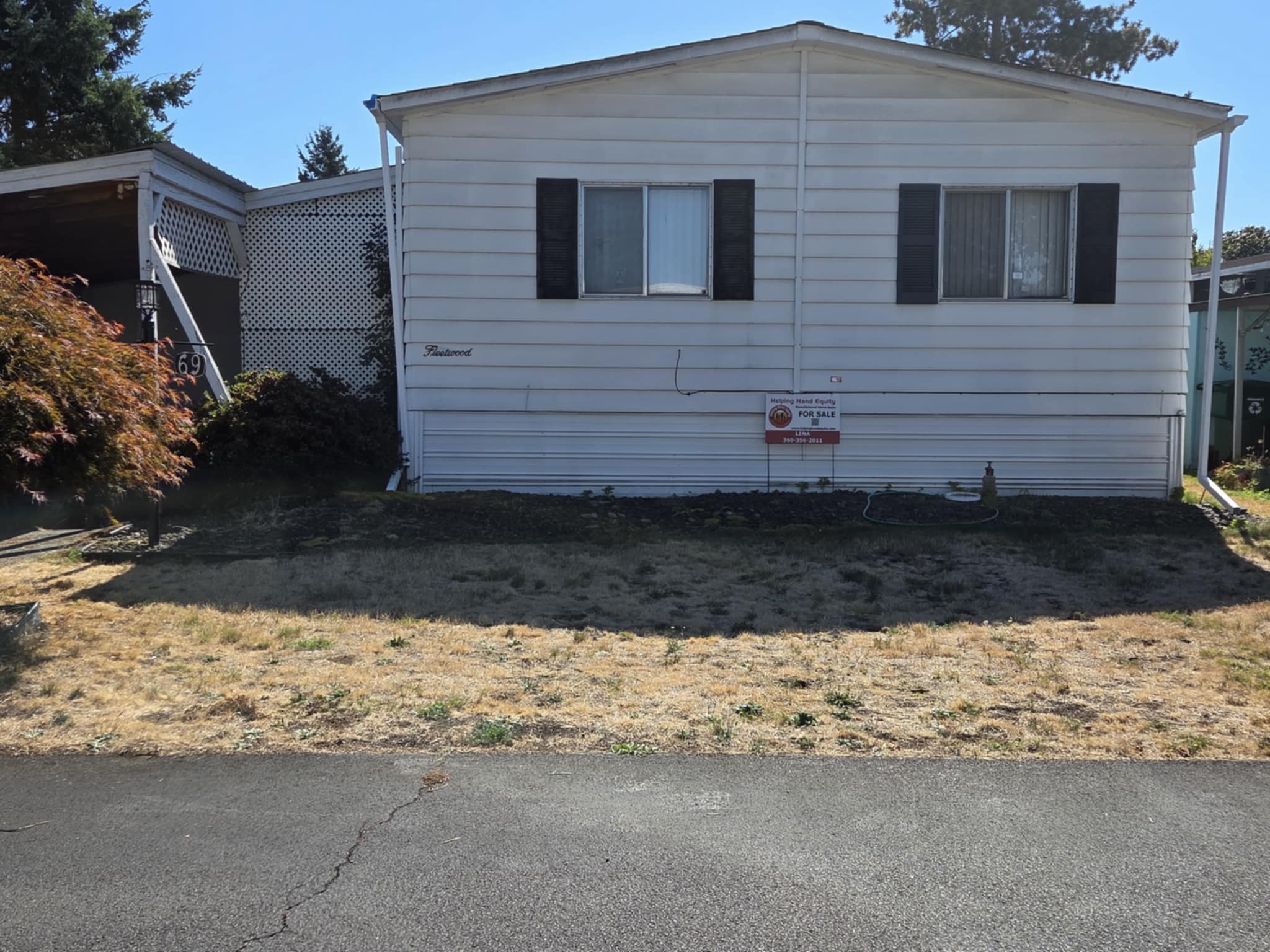 front of mobile home fair oaks unit 69